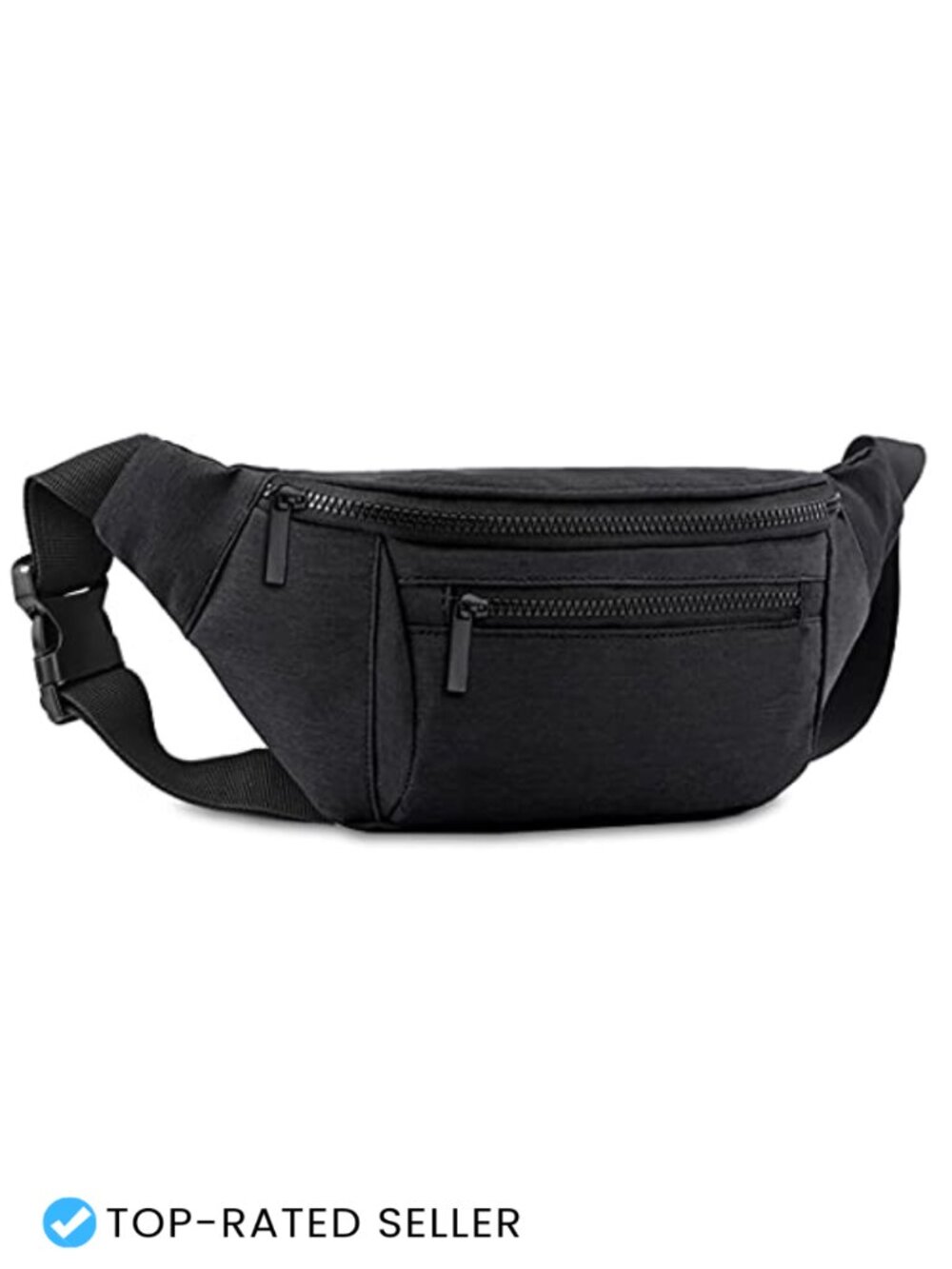 Fanny Pack Crossbody Waist Bag 4 Pockets Adjustable Nylon Strap Running